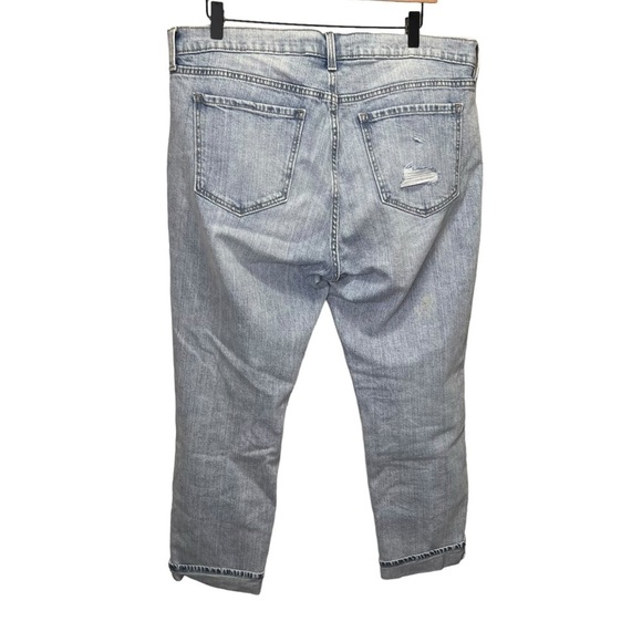 Old Navy Mid Rise Boyfriend Distressed Jeans Size 14 - Picture 2 of 12